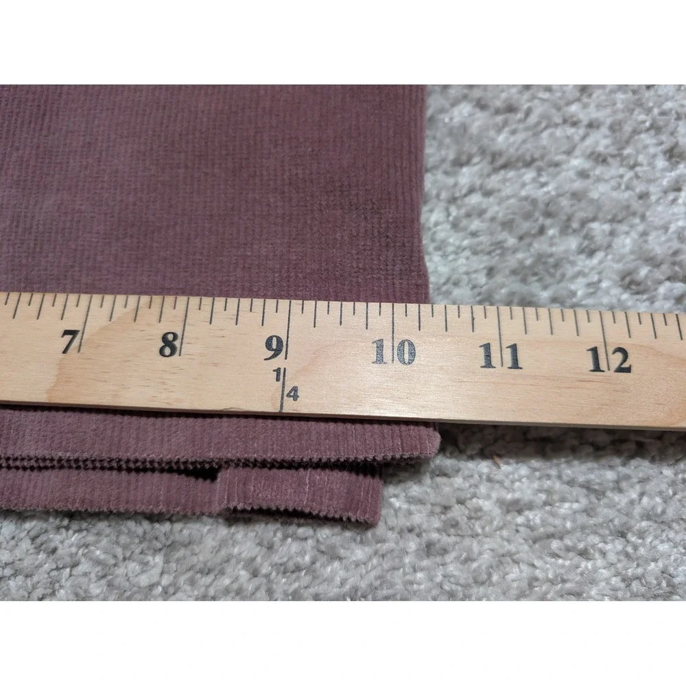 Corduroy Pants Womens 28 Mauve Wide Leg High Rise 30x25 Boho‎ Retro 70s